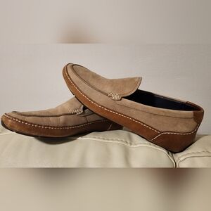 Mens Cole-Haan Air technology sole 14M Tan leather Slip On Shoes Loafers BlkBox